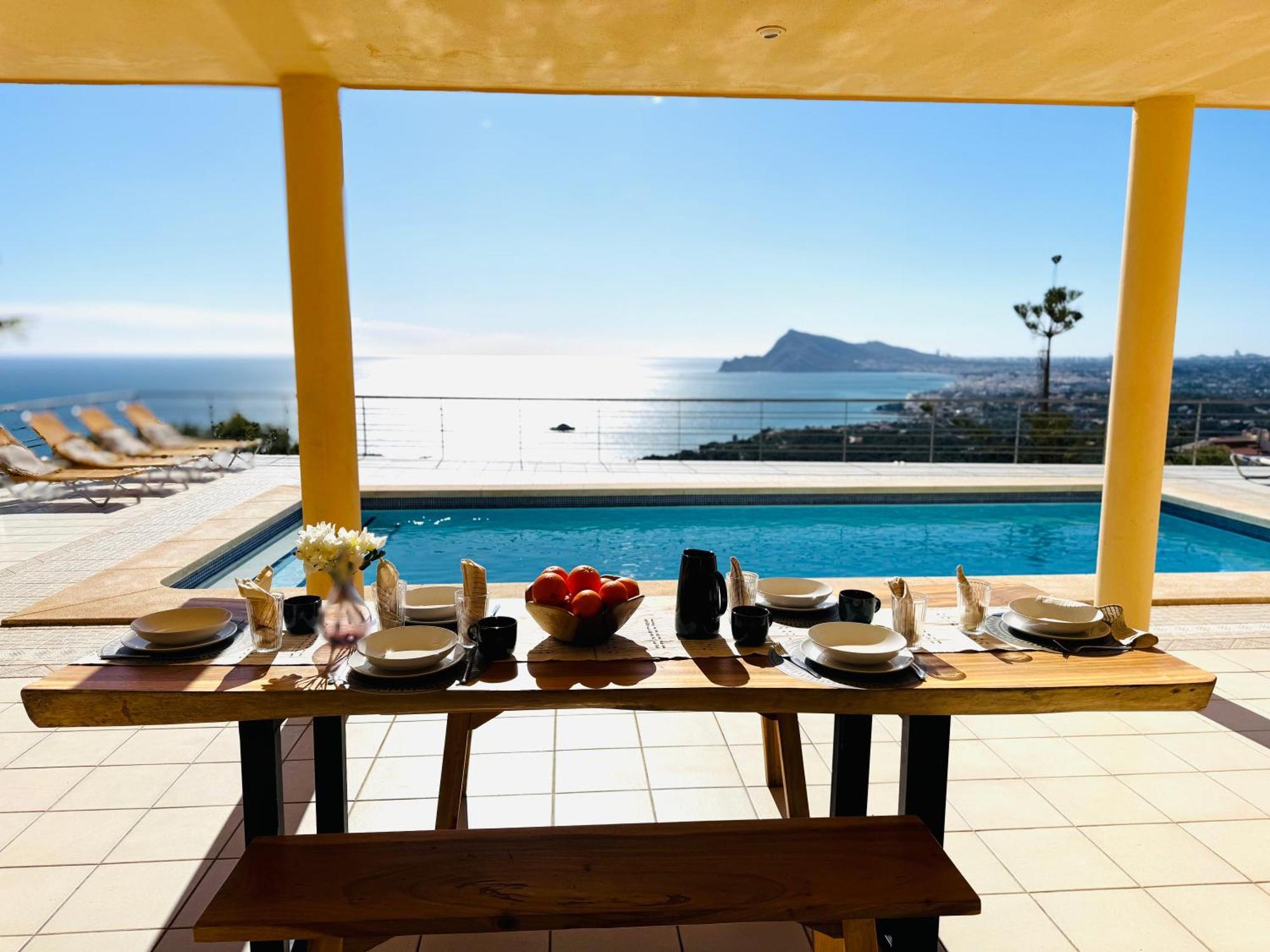 Seaview 6Br Villa With Private Pool Altea Exterior foto